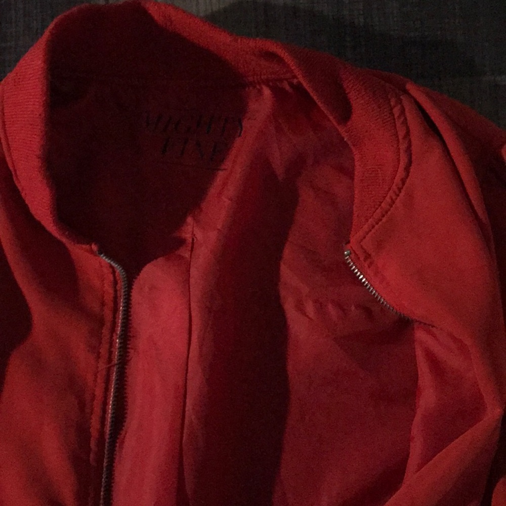 Red zip up Jacket - Picture 2 of 4